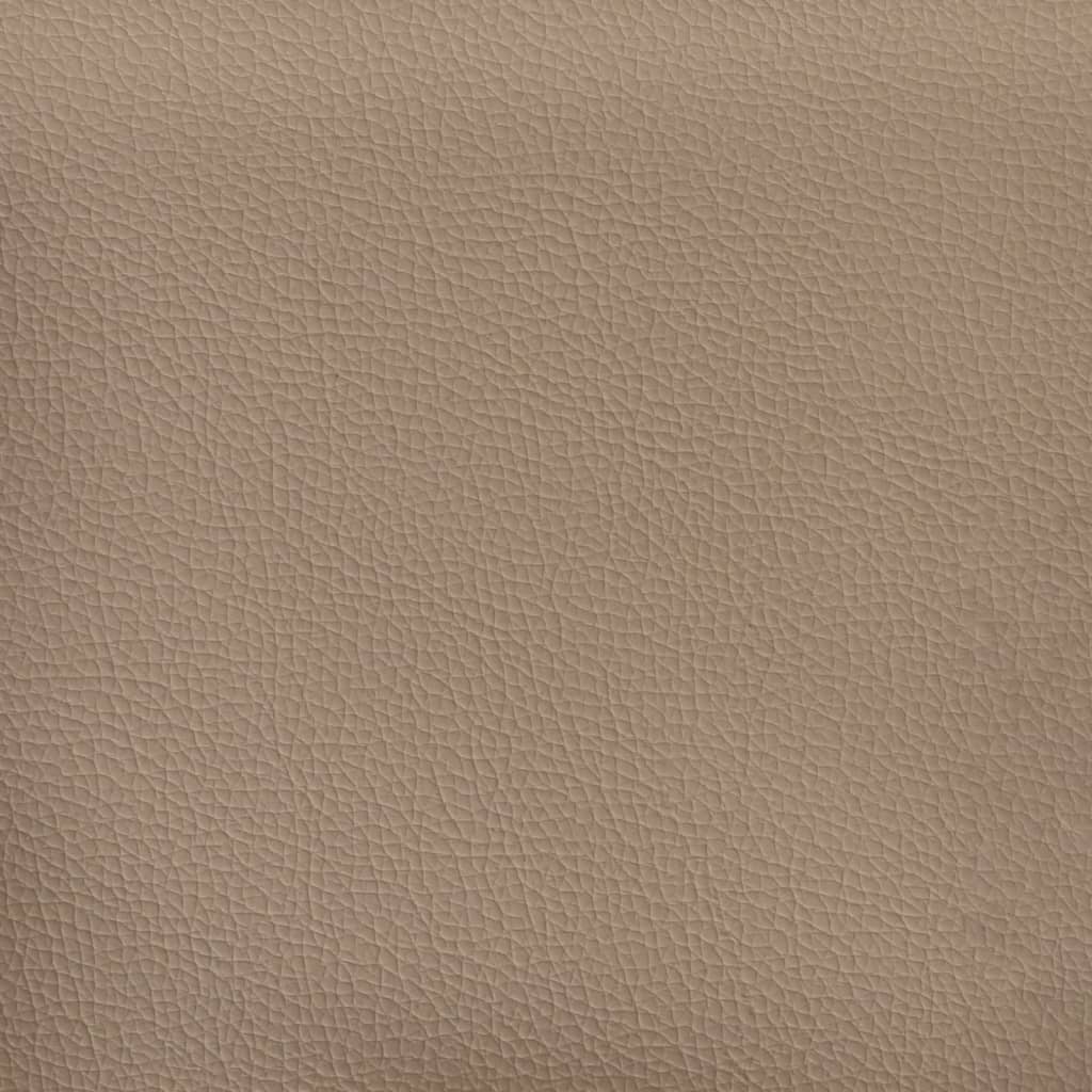 4-tlg. Sofagarnitur mit Kissen Creme Kunstleder