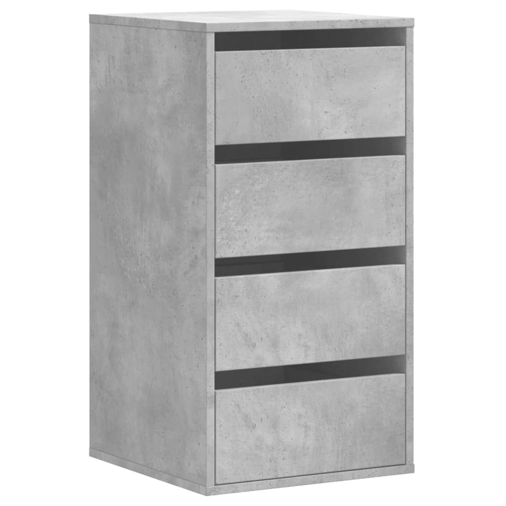 Schubladenschrank Schwarz Eichen-Optik 41 x 40 x 58 cm