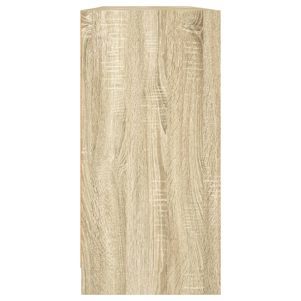 Bücherschrank mit Türen Weiß 204x37x75 cm Holzwerkstoff