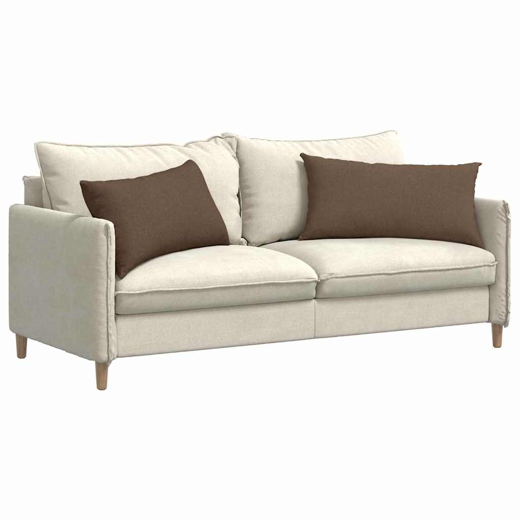 Sofakissen 2 pcs Hellgrau 50 x 30 cm Stoff
