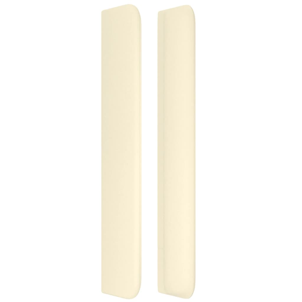Kopfteil mit Ohren Creme 83x16x78/88 cm Kunstleder