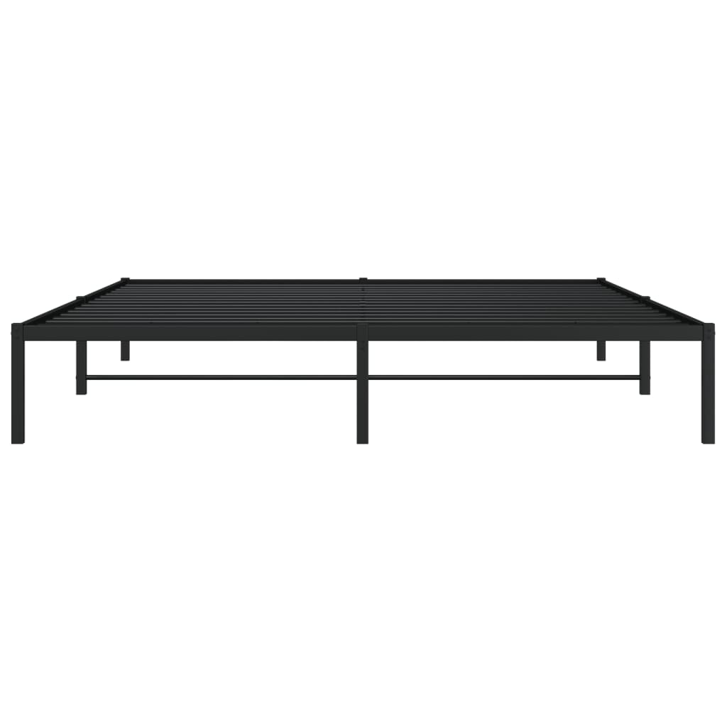 Bettgestell Metall Schwarz 75x190 cm