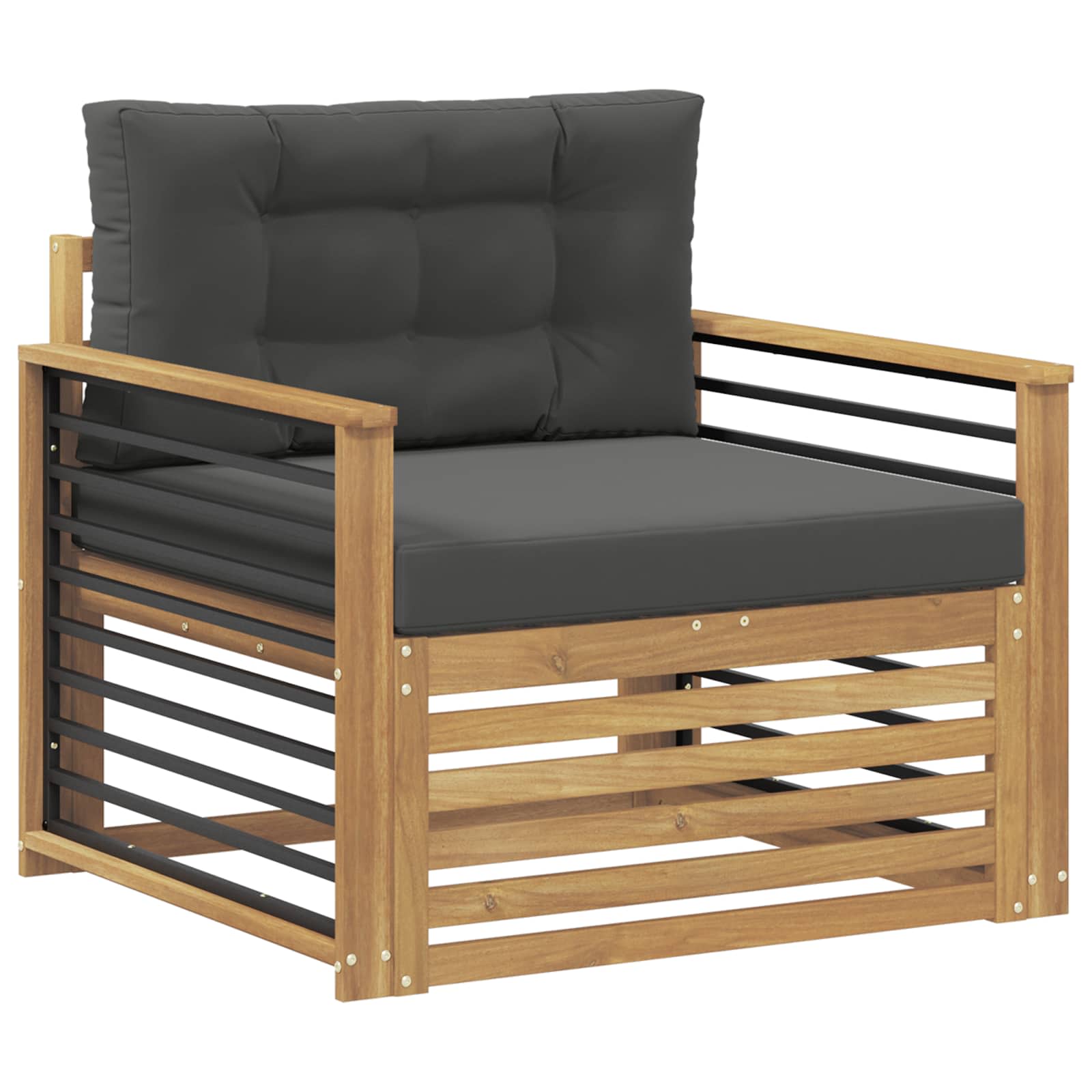 2 Stück Outdoor-Sofa Natur