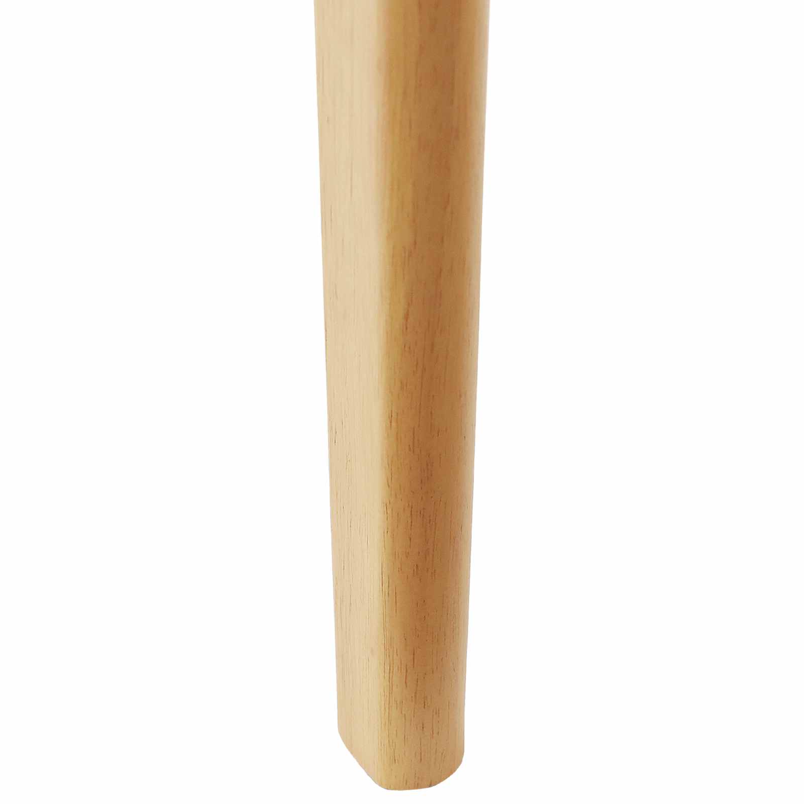 Esszimmerstuhl 2 pcs Hellbraun und hell Massives Gummiholz