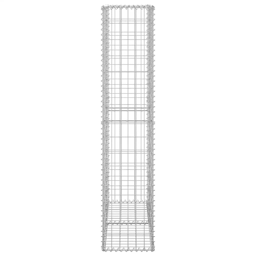 Steinkorb Gabione mit Deckeln Verzinkter Draht 100×30×30 cm