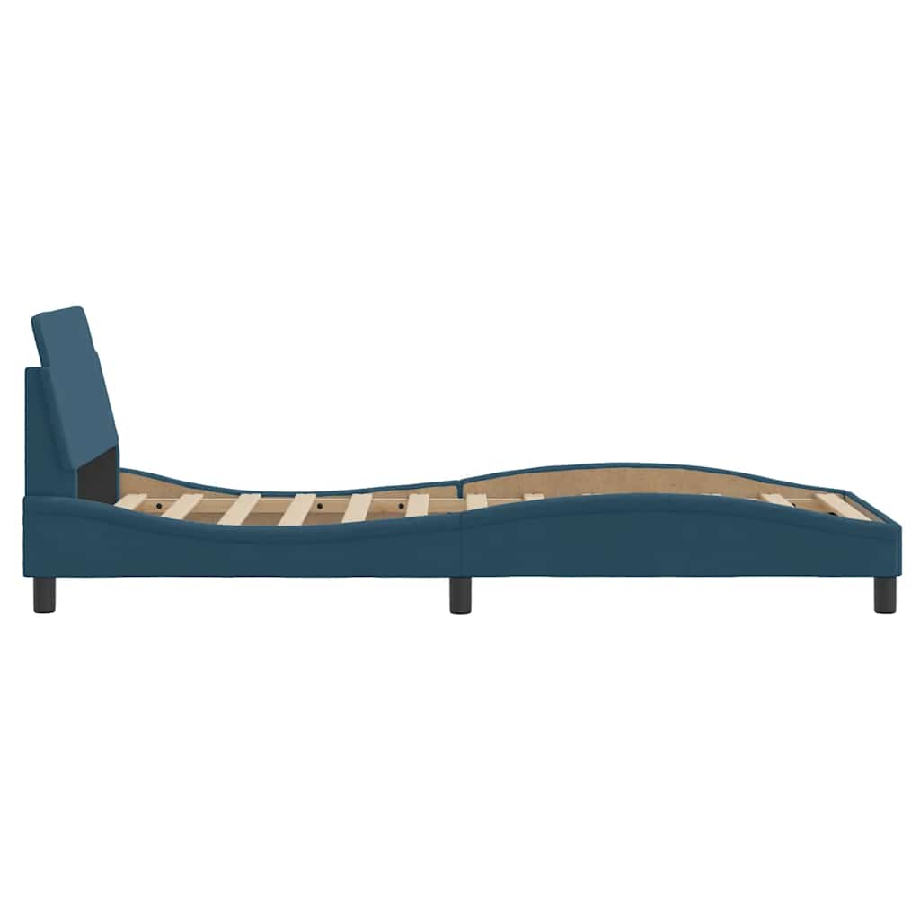 Bettgestell "Dover" Hellgrau 80x200 cm Samt