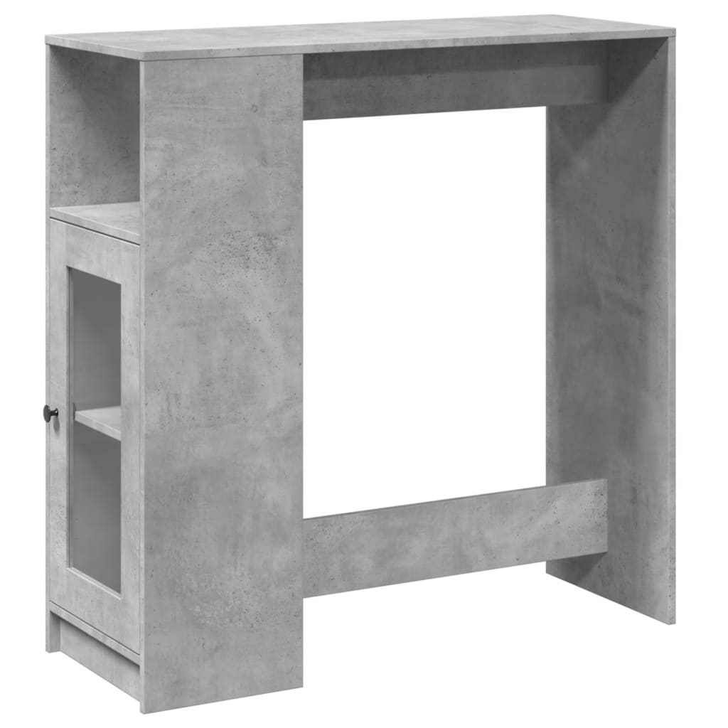 Bartisch Schwarz Eichen-Optik 101 x 40 x 103,5 cm Holzwerkstoff