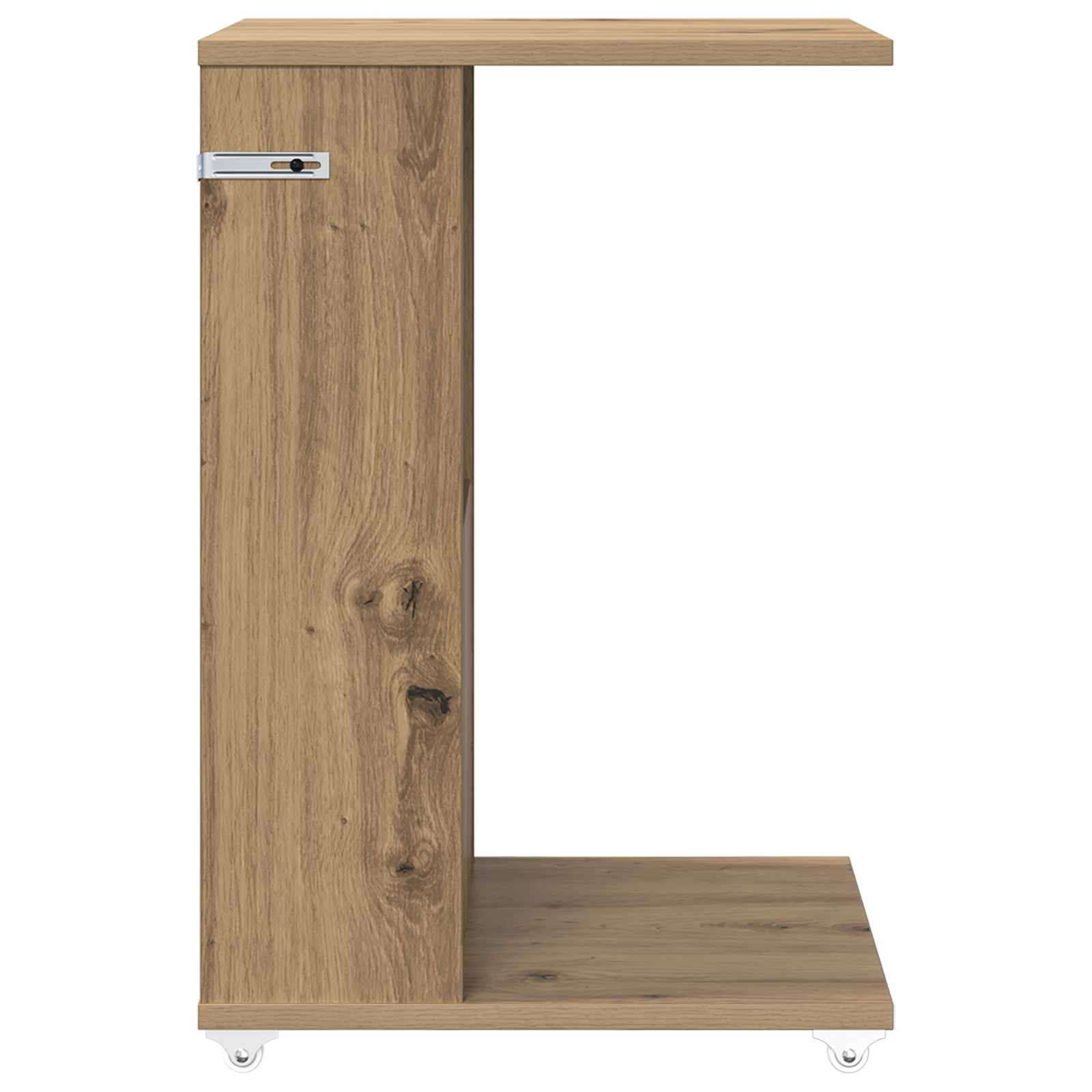 Beistelltisch Mit Rad Weiß 40 x 35 x 60 cm Holzwerkstoff