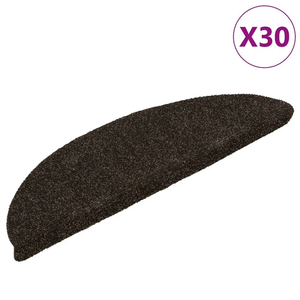 Stufenmatten Selbstklebend 15 Stk. 56x17x3 cm Hellbraun Halbrund