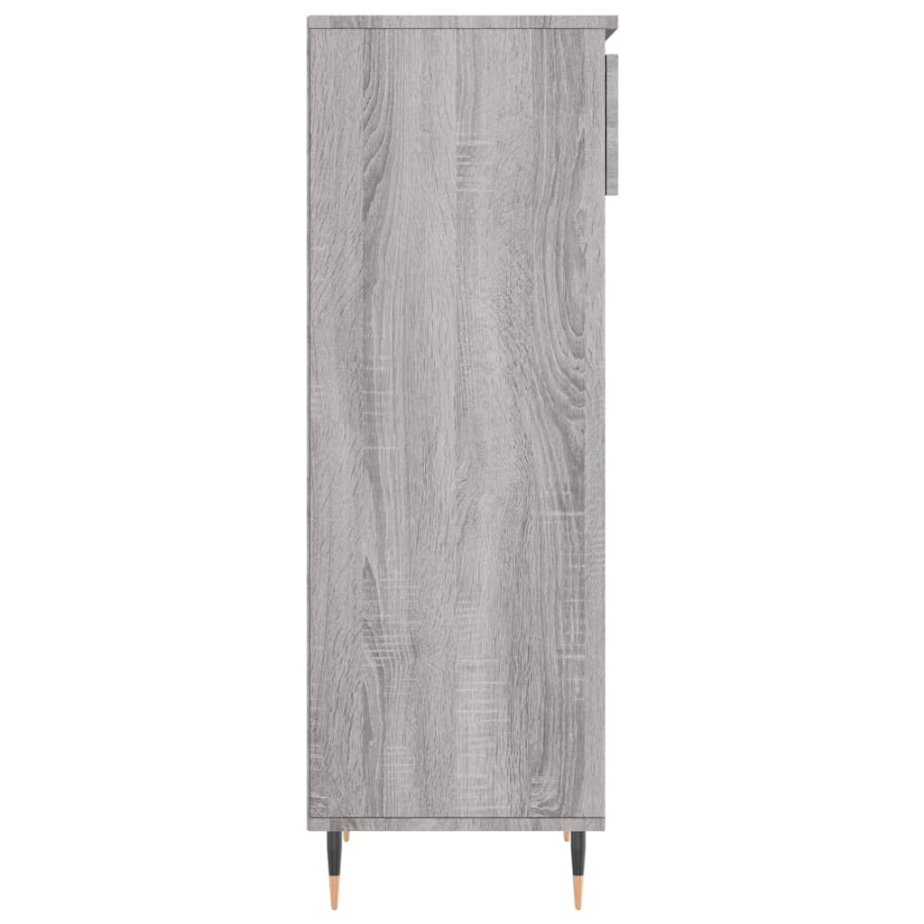 Schuhschrank Schwarz 40x36x105 cm Holzwerkstoff