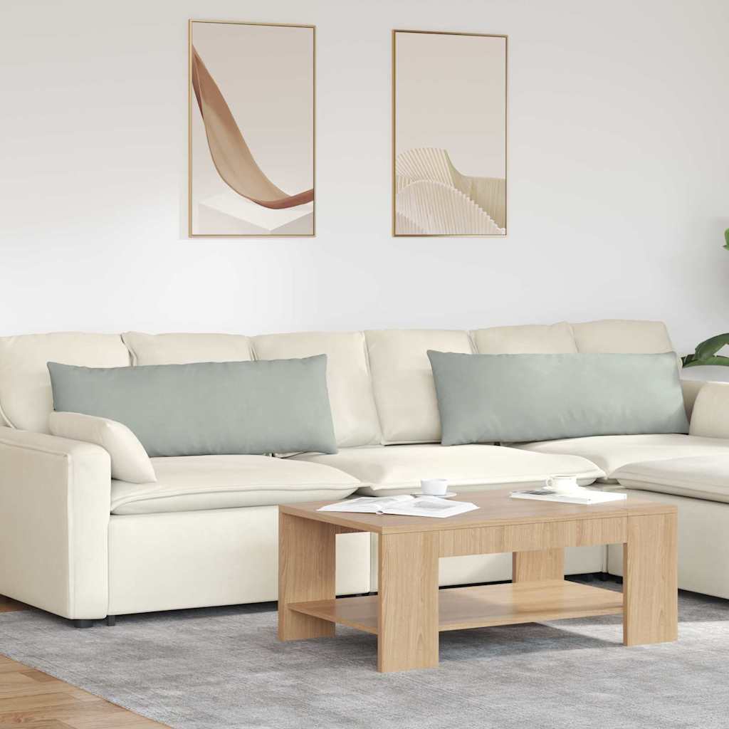 Sofakissen 2 Stück Blau 50 x 30 cm Cordstoff