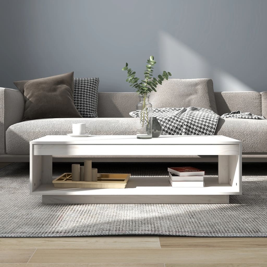 Couchtisch 110x50x33,5 cm Massivholz Kiefer