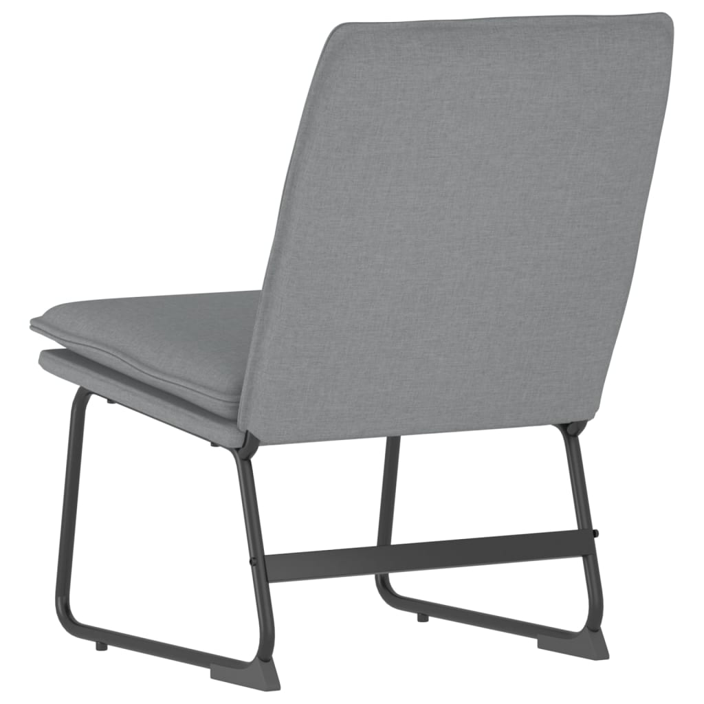 Loungesessel Hellgrau 52x75x76 cm Stoff