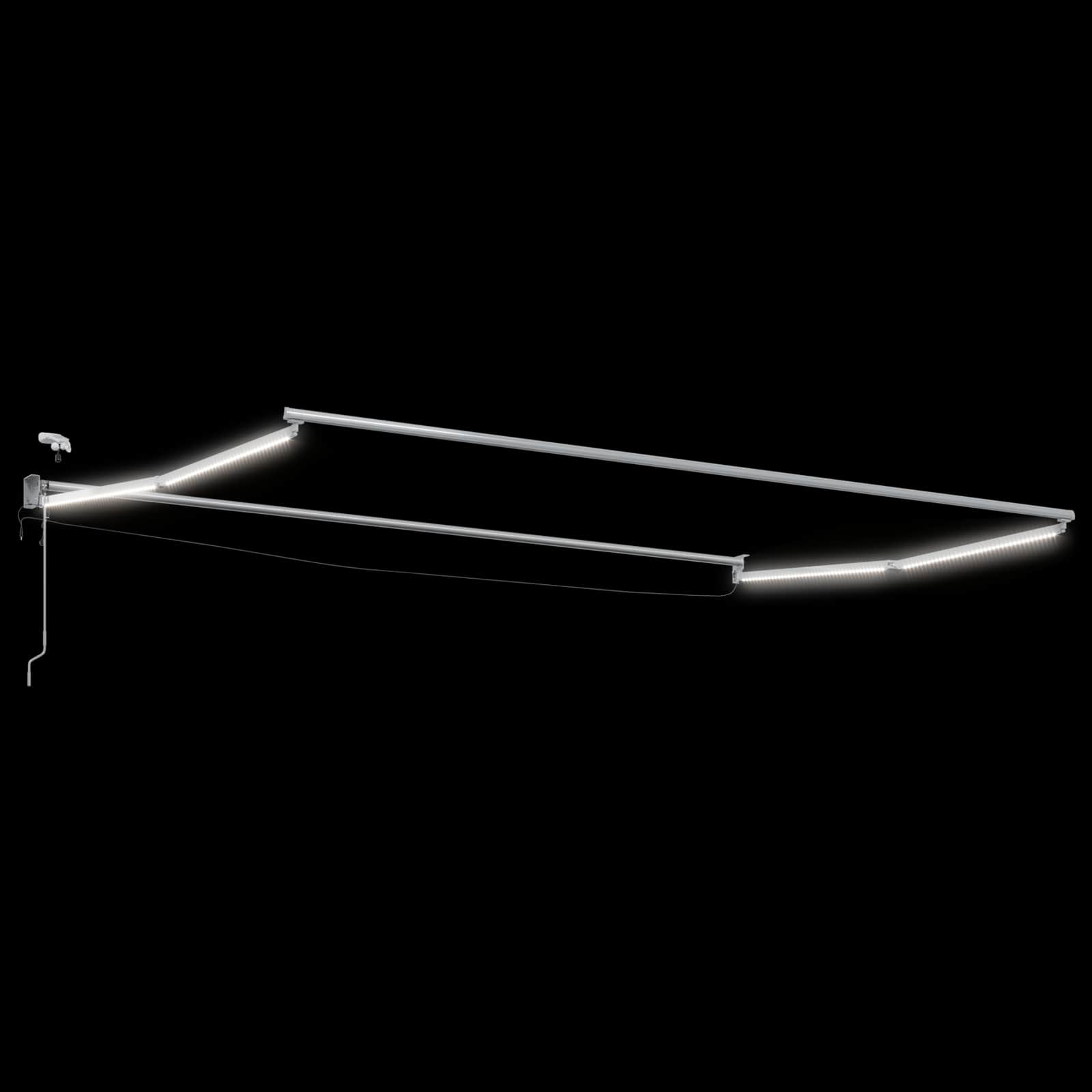 Elektrisches Markisenrahmen Weiß 2,5 x 2 m Aluminium