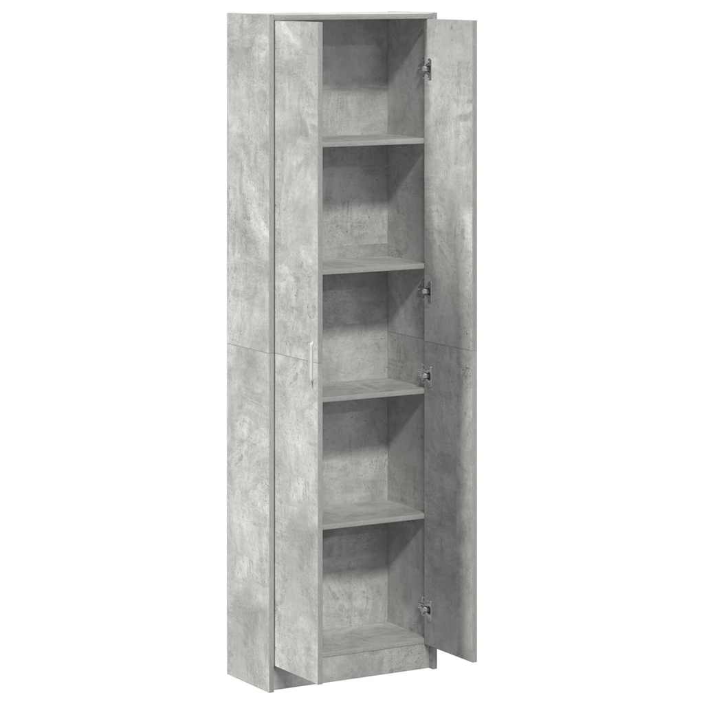 Kleiderschrank mit Regal Schwarz Eichen-Optik 55 x 25 x 189 cm