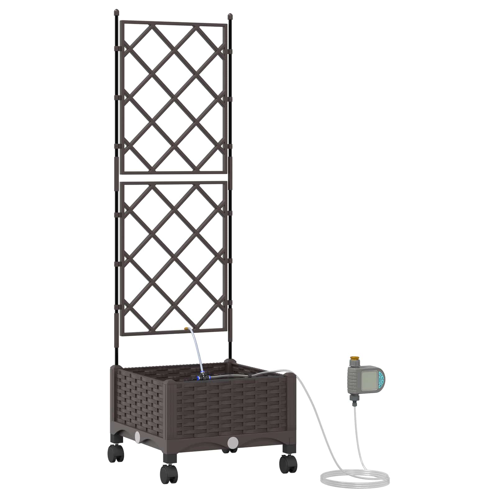 Garten-Pflanzgefäß 4 Stk. Braun 160 x 40 x 22 cm PP
