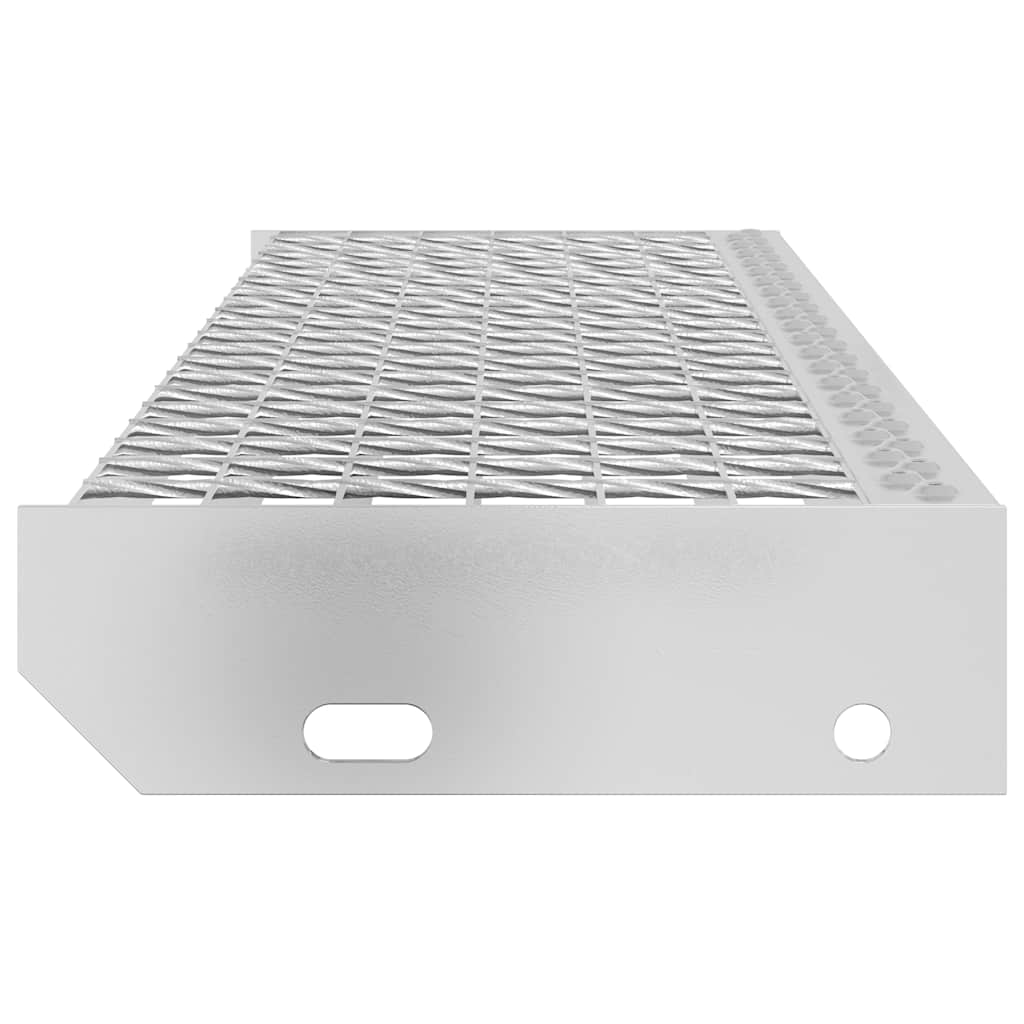 Gitterroststufe 60x24x7 cm Verzinkter Stahl