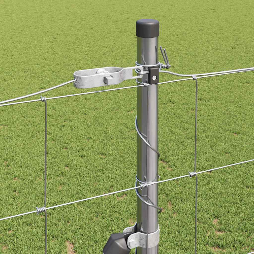 Ground Fix Geschweißter Drahtzaun 25 x 0,8 m Silber Netz