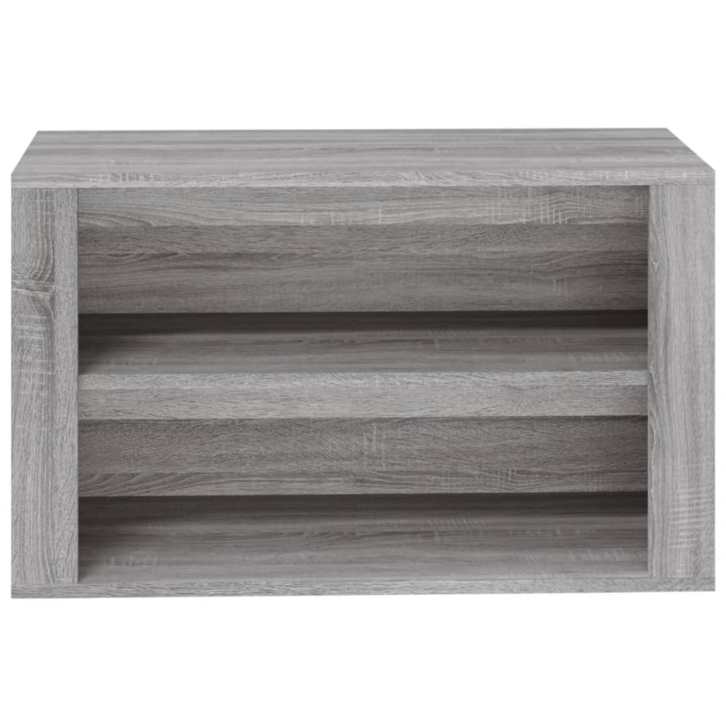 Schuhregal Weiß 75x35x45 cm Holzwerkstoff