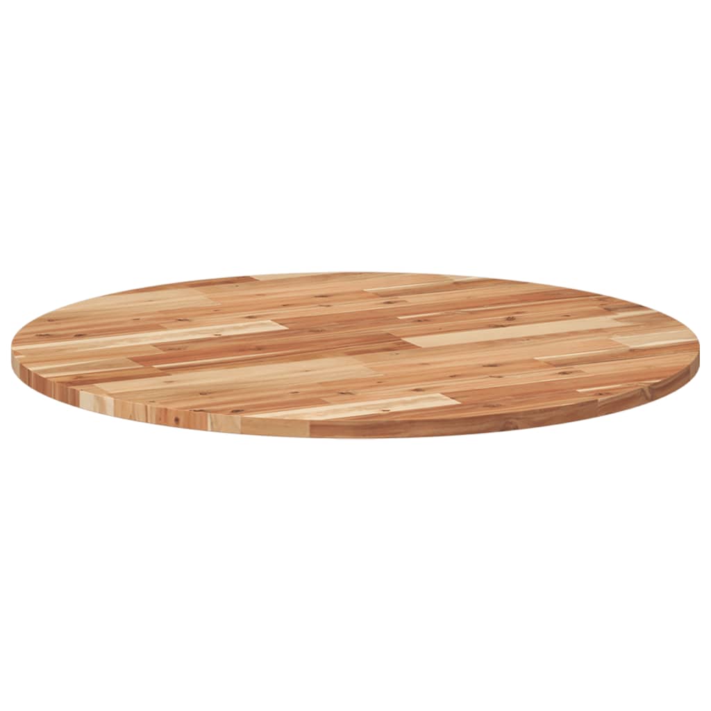 Tischplatte Rund Ø40x2 cm Massivholz Akazie