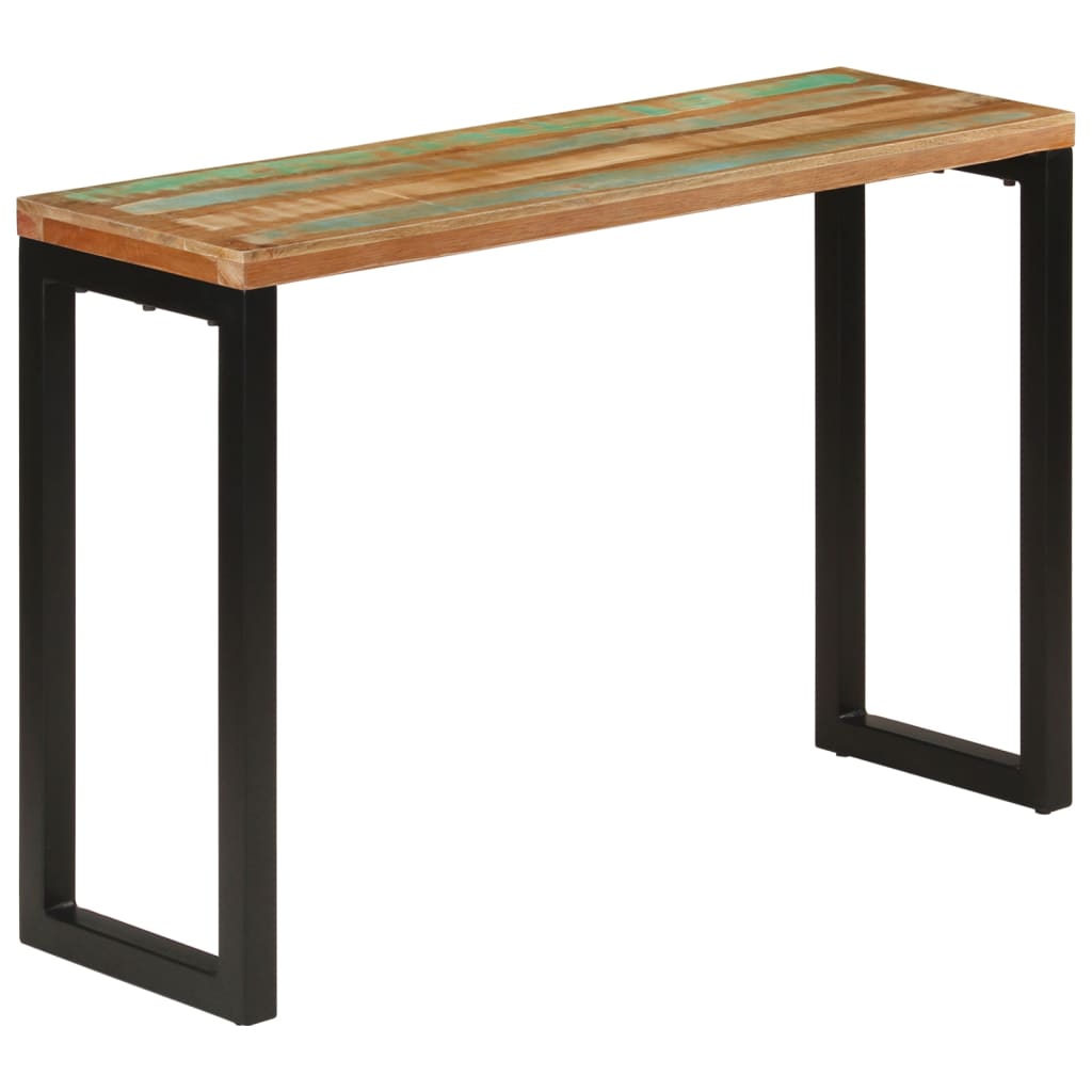 Konsolentisch 120x35x76 cm Stahl und Massivholz Mango