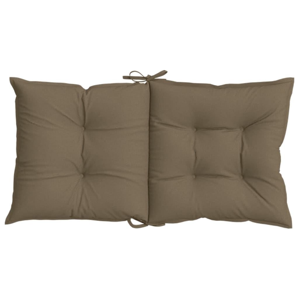 Niedriglehner-Auflagen 2 Stk Melange Anthrazit 100x50x7cm Stoff