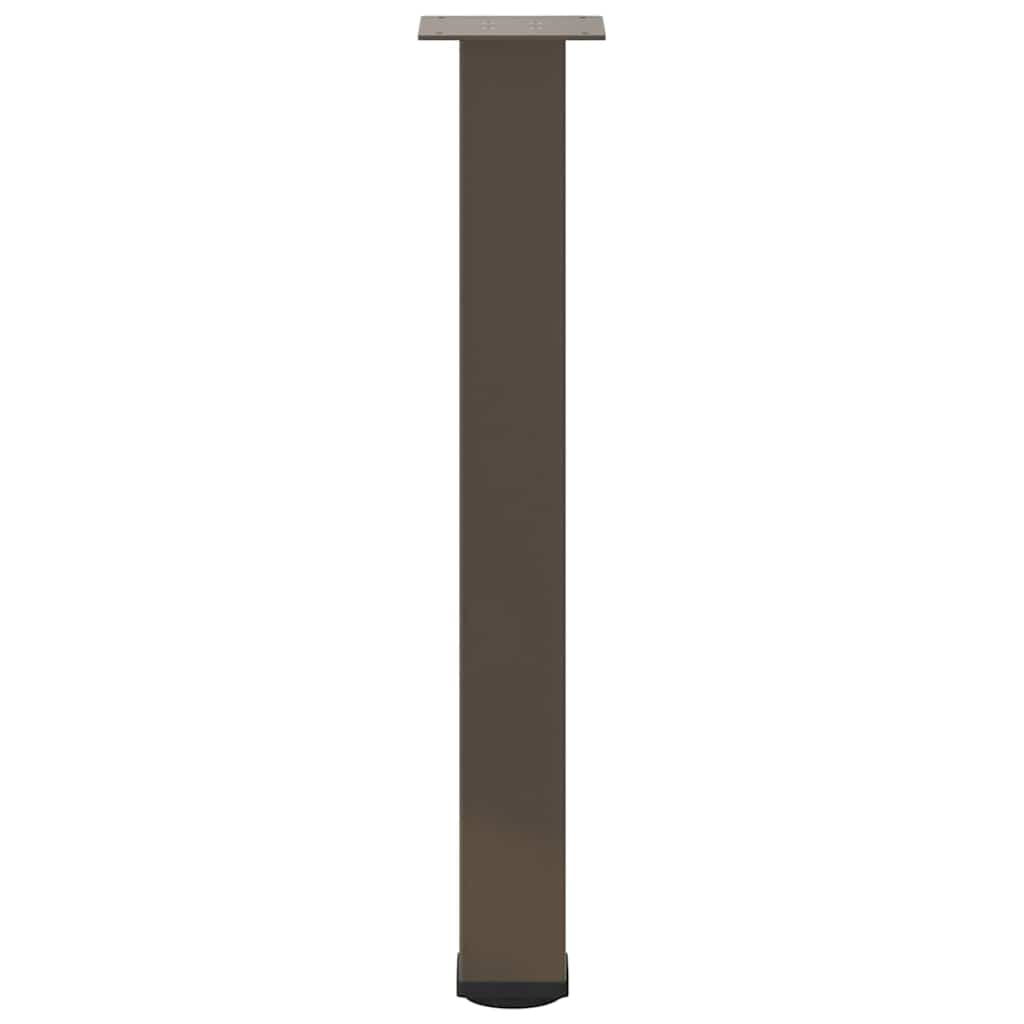 Bartischbeine 4 Stk. Schwarz 100-102 cm Stahl