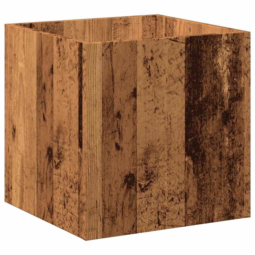 Pflanzgefäß Weiß 40x40x40 cm Holzwerkstoff