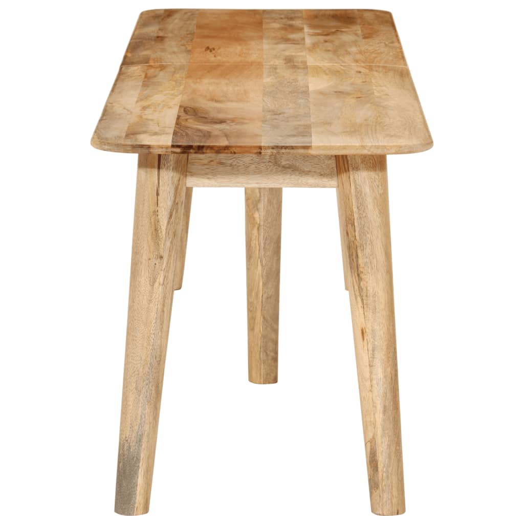 Sitzbank 160x40x45 cm Massivholz Mango und Eisen