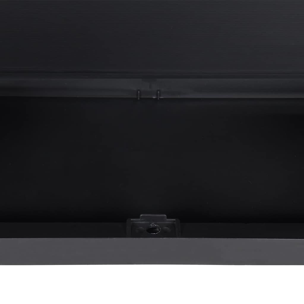 Gartenschrank Grau und Schwarz 65x37x85 cm PP