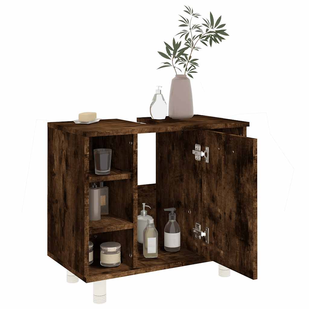 Badezimmerschrank Weiß 60x32x53,5 cm Holzwerkstoff