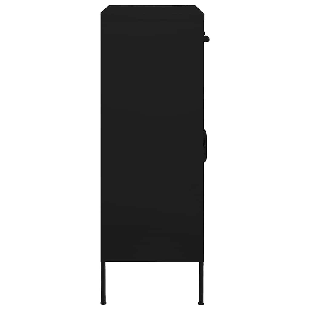 Beistellschrank Olivgrün 80x35x101,5 cm Stahl