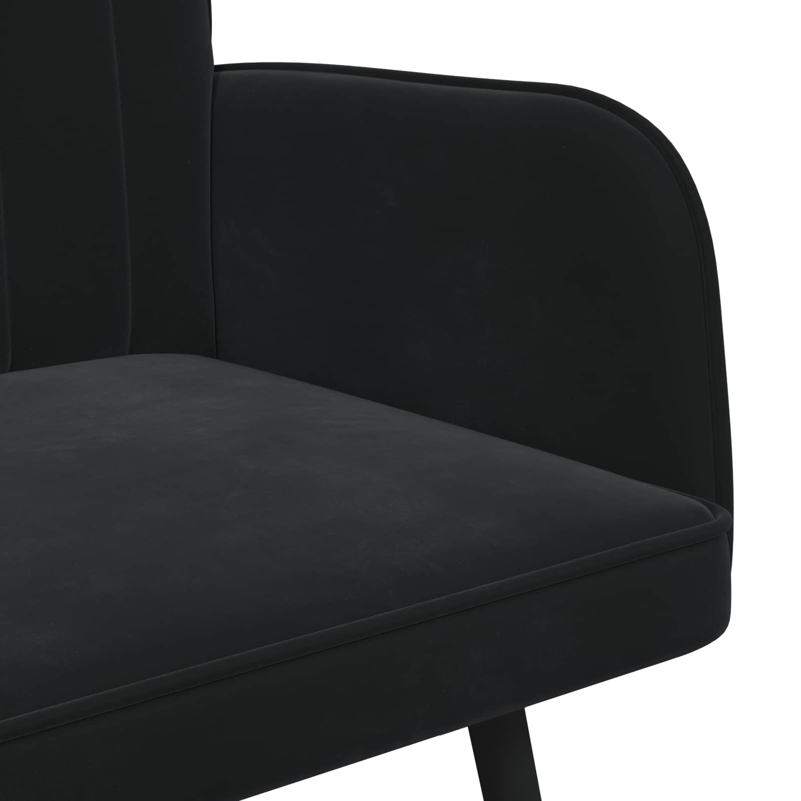 2-Sitzer Sofa Hellgrau 115 x 61 x 87 cm Samt (V)
