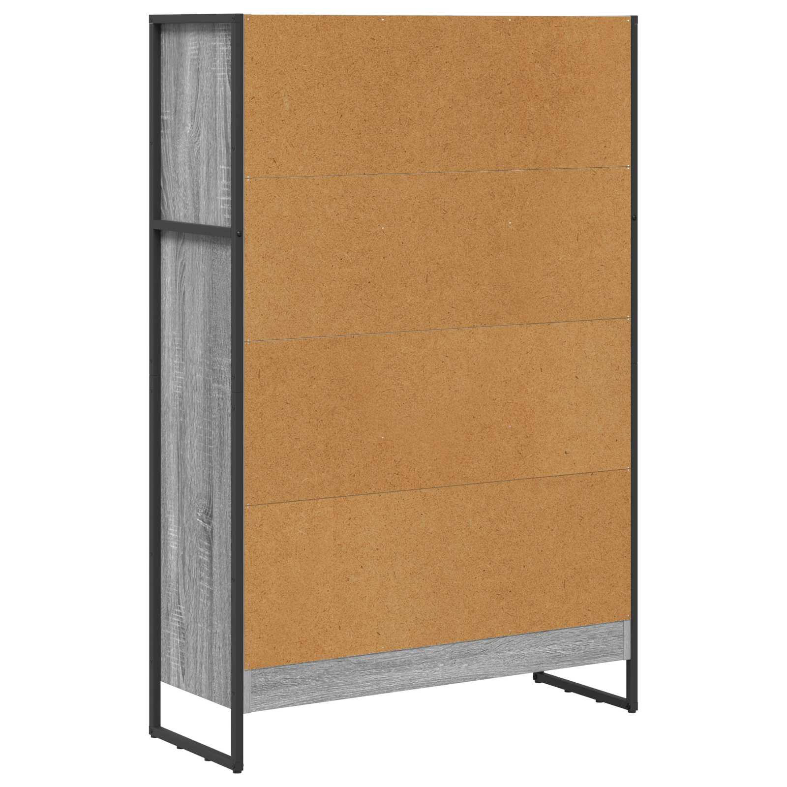 Bücherregal 2 pcs Schwarz Eichen-Optik 60 x 30 x 189,5 cm