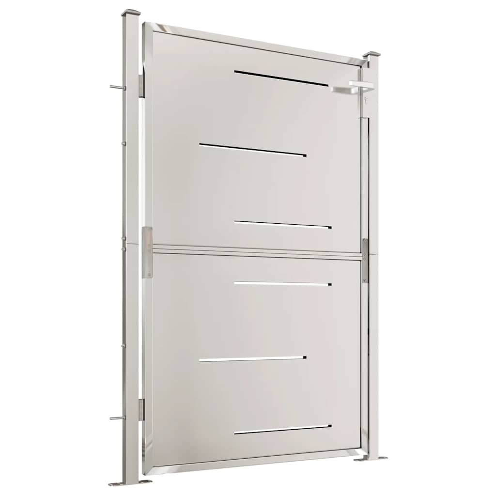 Gartentor 100 x 95 cm Edelstahl