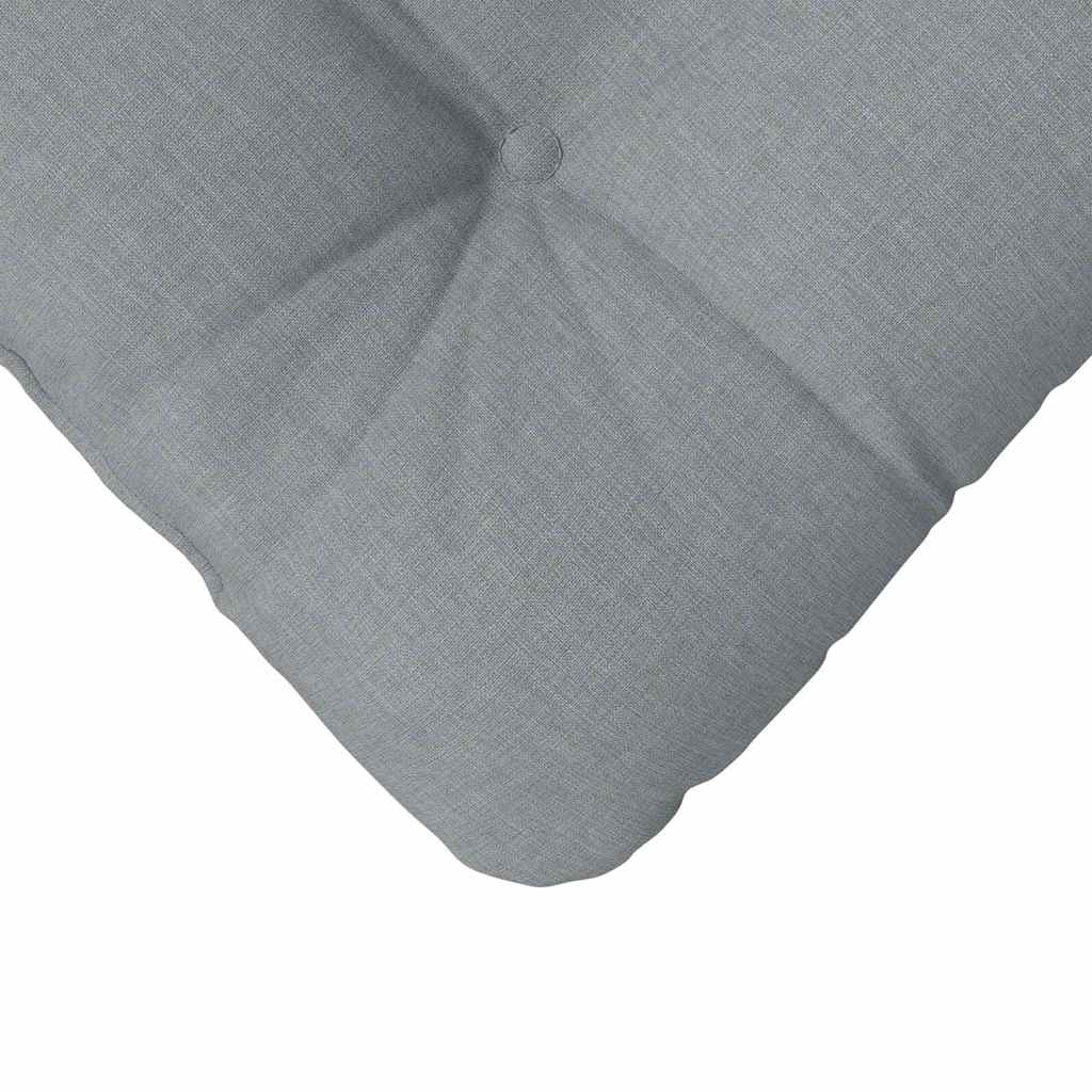 Sitzkissen 4 pcs Hellgrau 40 x 40 x 12 cm Stoff