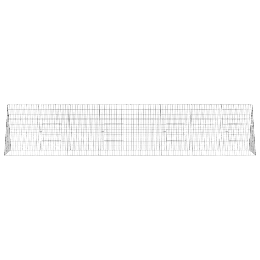 Hühnerkäfig Silber 110 x 55 x 55 cm Verzinkter Stahl