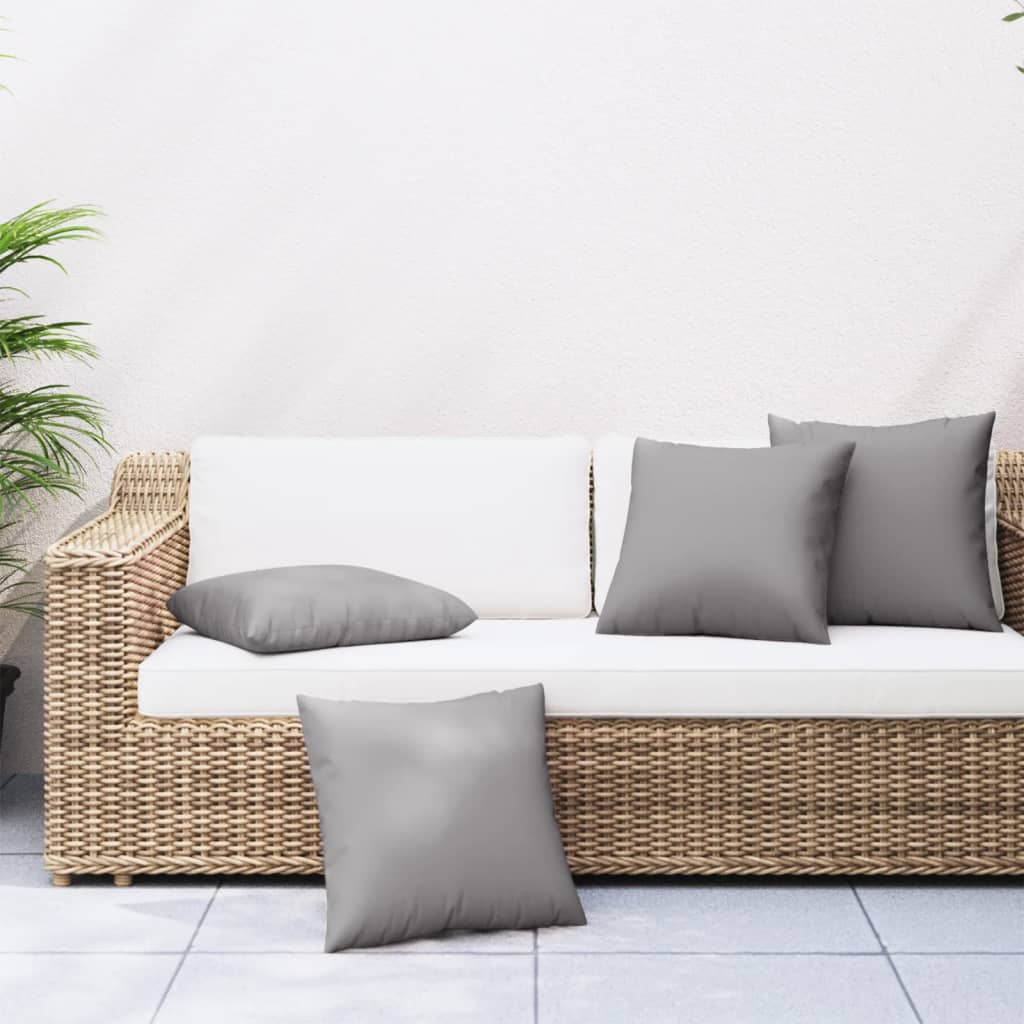 Zierkissen 4 Stk. Creme 60x60 cm Stoff