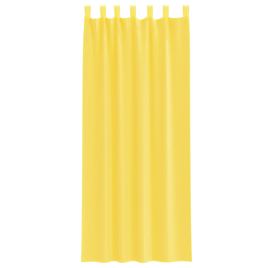 Voile Vorhänge mit Ösen 2 Stk. Apfelgrün 140x140 cm