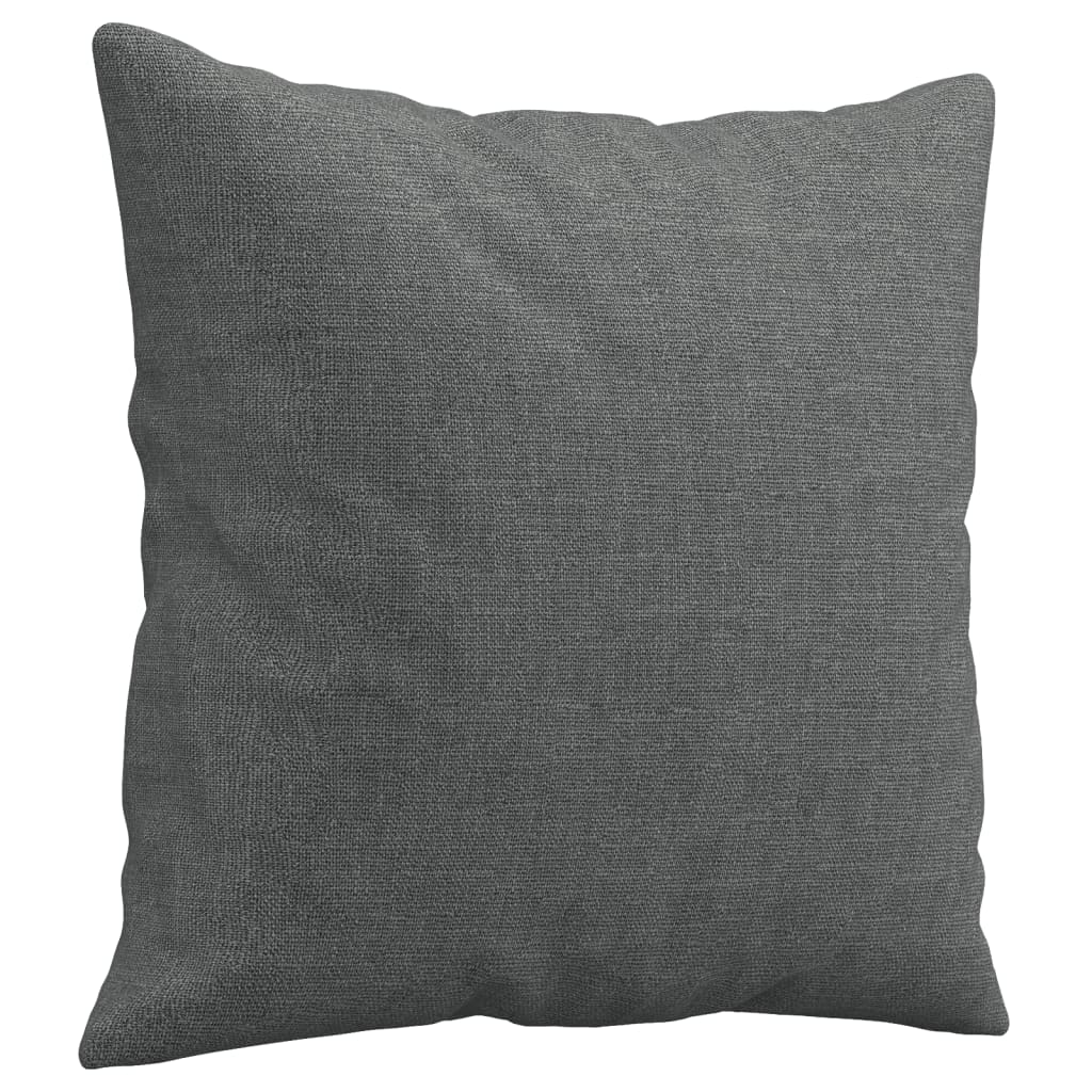 2-Sitzer-Sofa mit Zierkissen Braun 120 cm Stoff