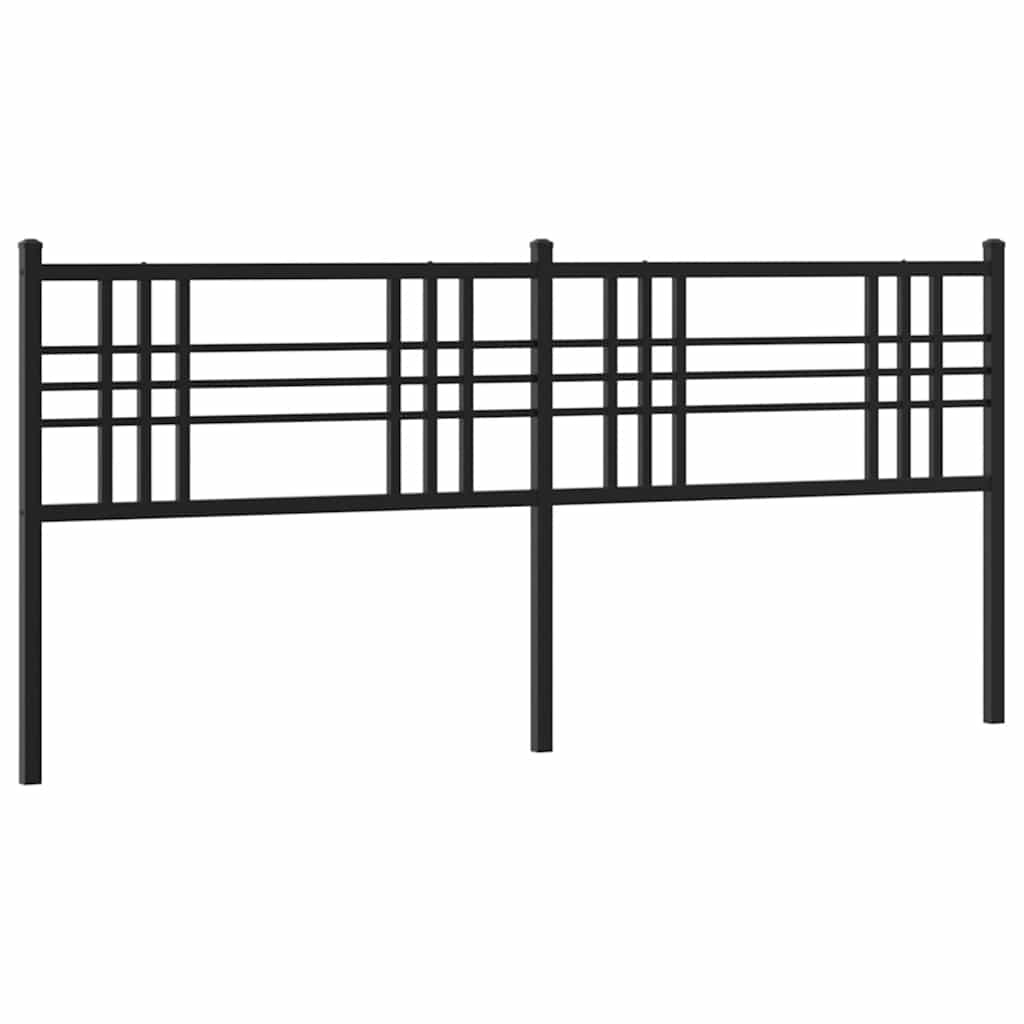 Ersatz-Kopfteil Metall Schwarz 100 cm