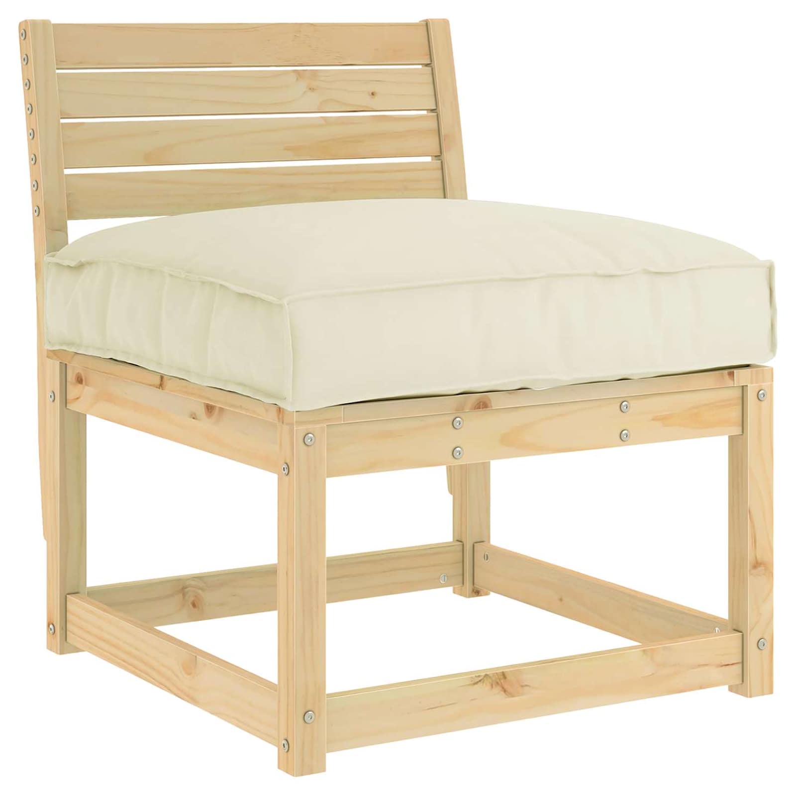 Kissen Anthrazit 70 x 70 x 12 cm Oxford-Stoff