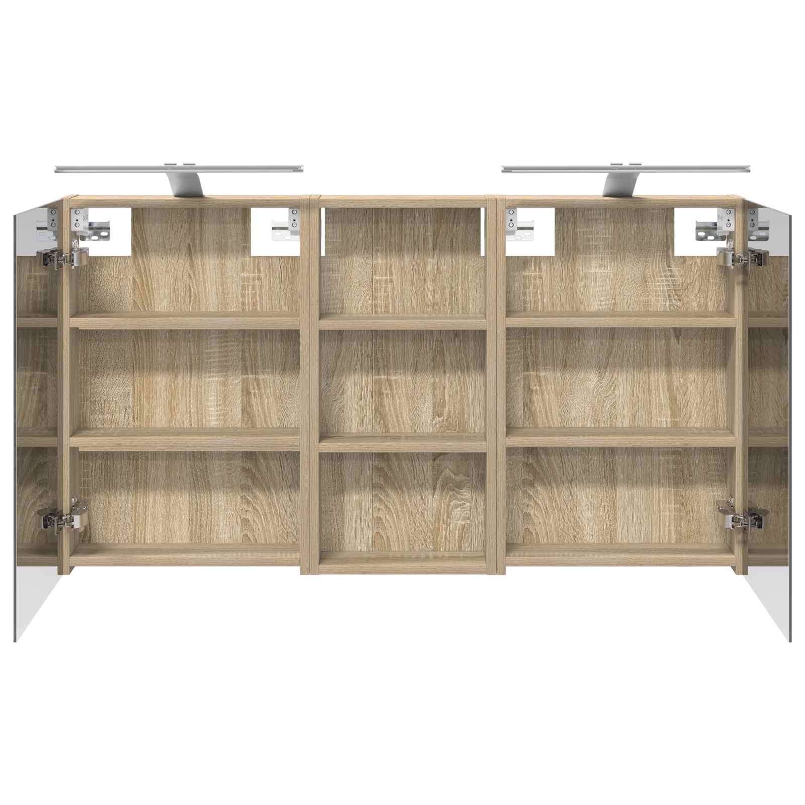 Badezimmerschrank-Set 3 pcs 80 x 10,5 x 50 cm Holzwerkstoff