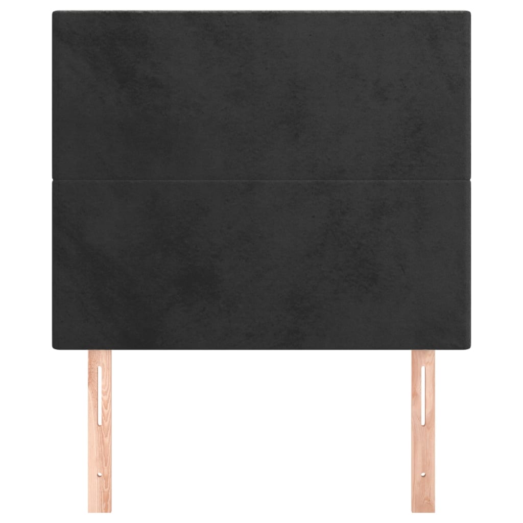 Kopfteil Hellgrau 80x5x118/128 cm Samt