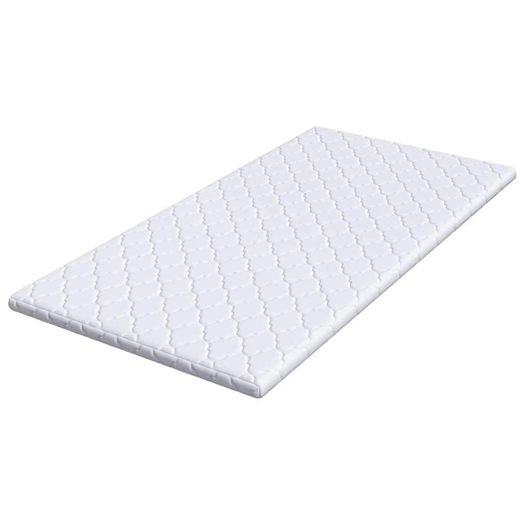 Kokosnuss Topper Weiß 70 x 200 cm Jacquard-Stoff