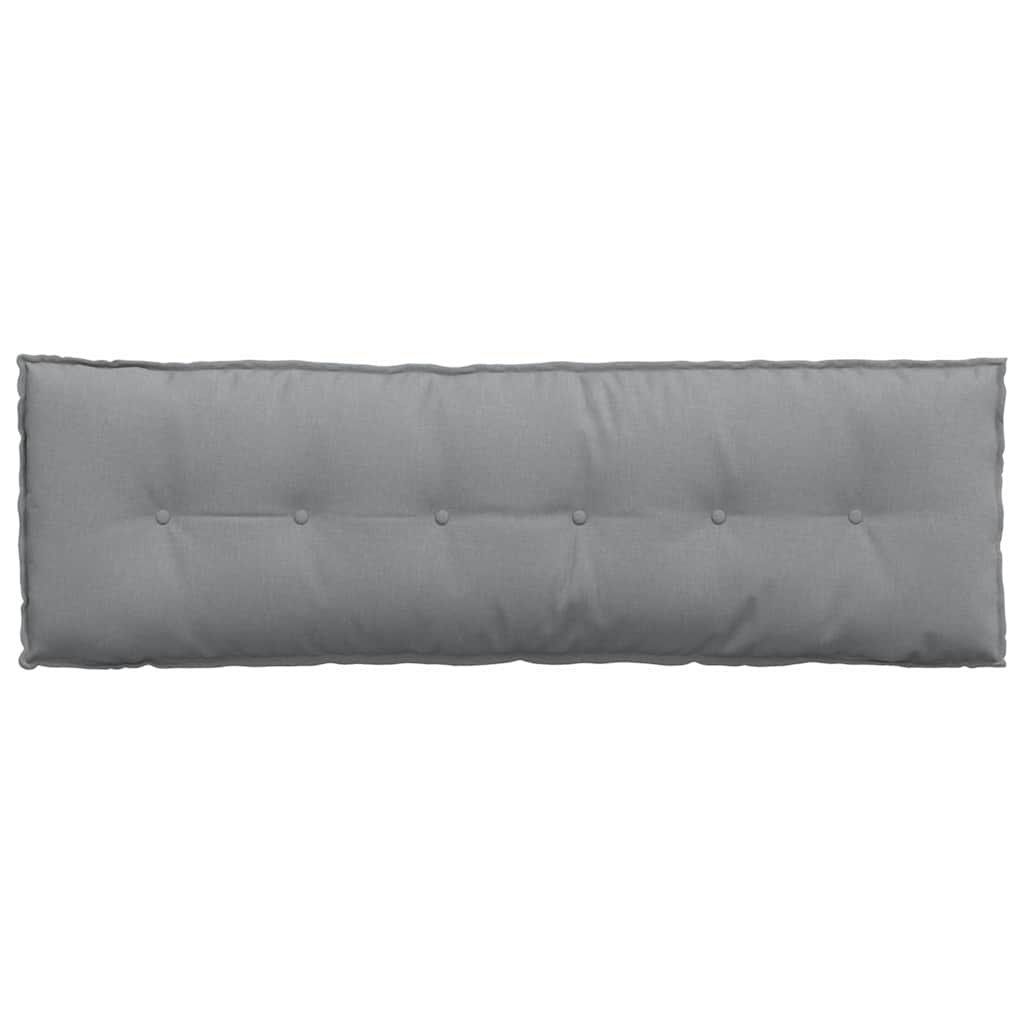 Rückenkissen Hellgrau 50 x 19 x 45 cm Stoff