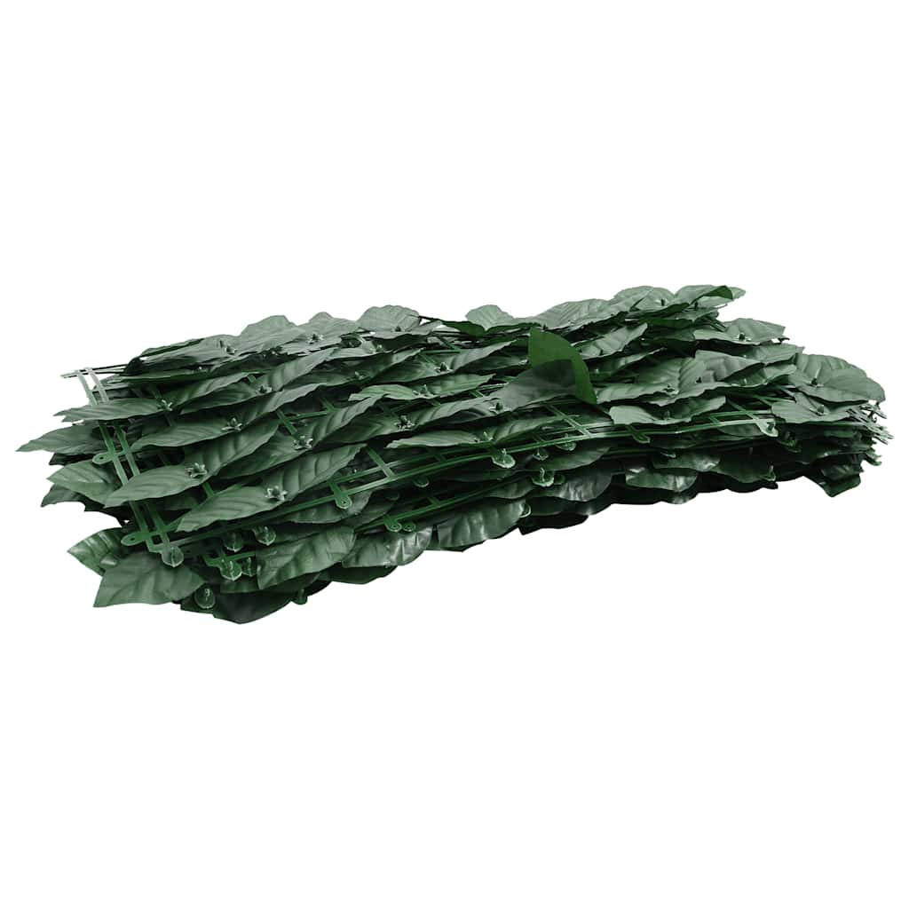 Balkon-Sichtschutz mit Dunkelgrünen Blättern 300x75 cm