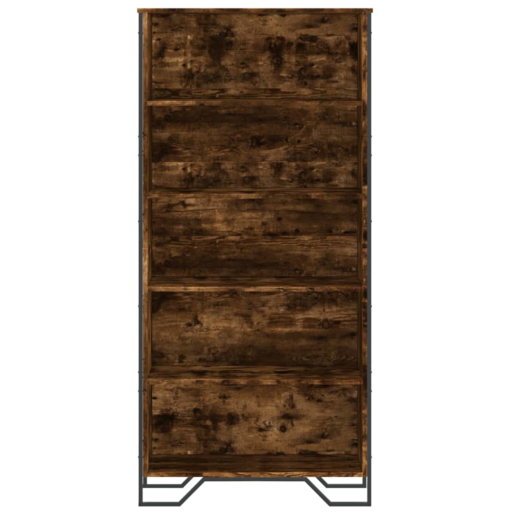 Bücherregal Schwarz 80x31x169 cm Holzwerkstoff