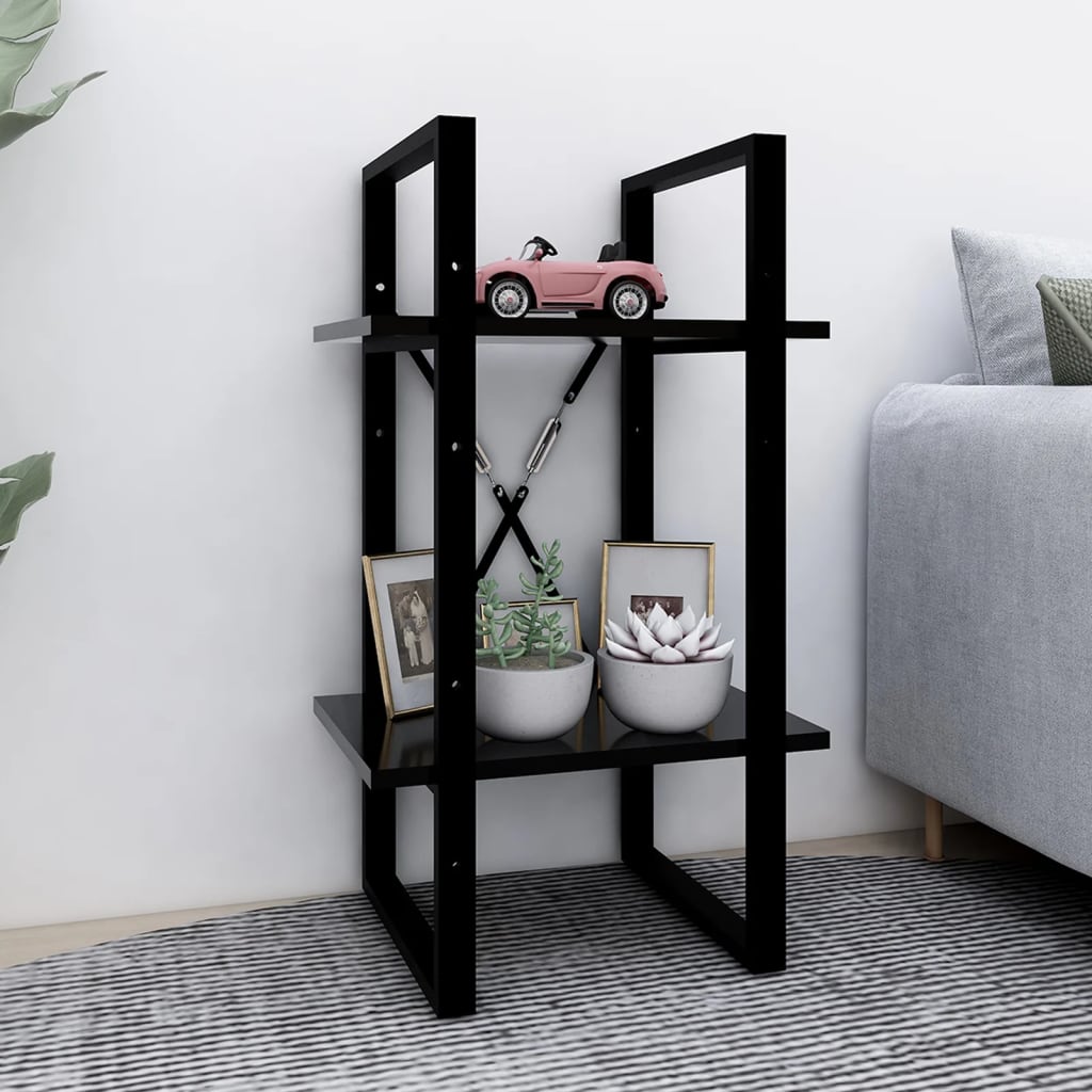 Bücherregal 2 Fächer Weiß 40x30x70 cm Holzwerkstoff