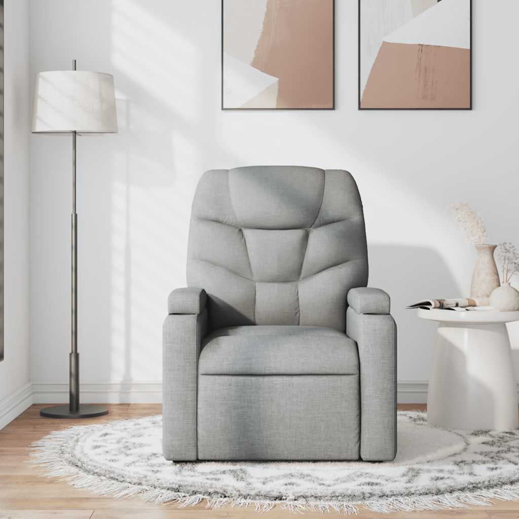 Relaxsessel Elektrisch Dunkelgrau Stoff